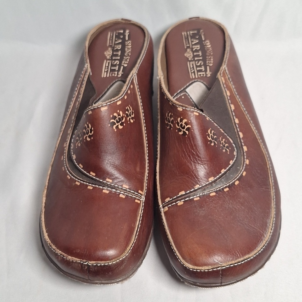 ✨️Leather clog L'a Artiste